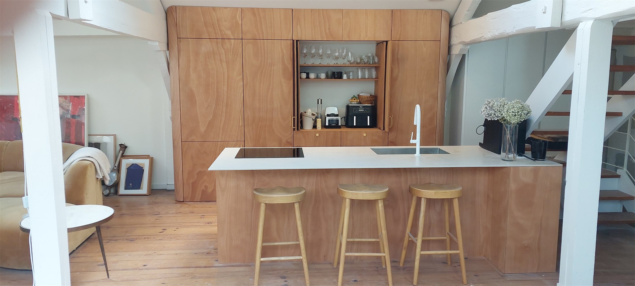 Détail de la cuisine sur mesure